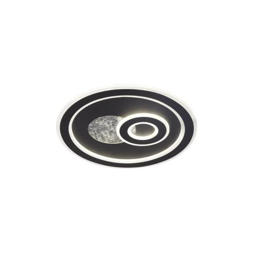 LED Prigušiva stropna svjetiljka LED/95W/230V 3000-6500K crna + daljinski upravljač
