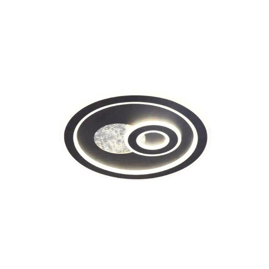 LED Prigušiva stropna svjetiljka LED/95W/230V 3000-6500K crna + daljinski upravljač