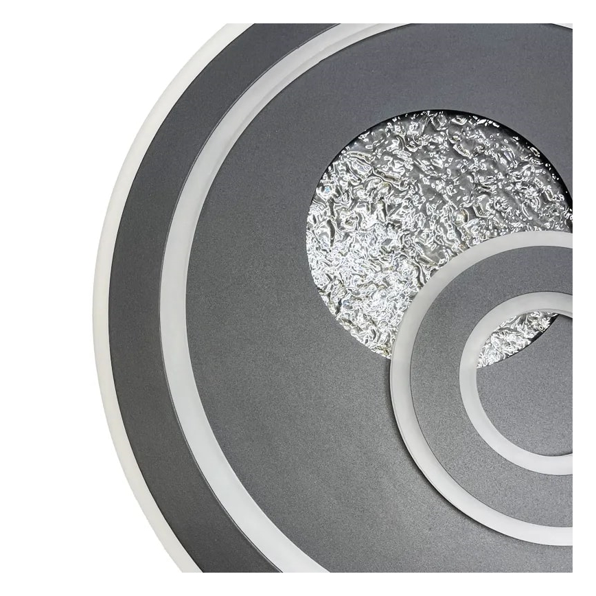 LED Prigušiva stropna svjetiljka LED/95W/230V 3000-6500K crna + daljinski upravljač