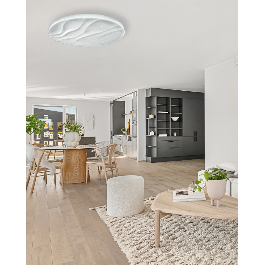 LED Prigušiva stropna svjetiljka LIKA LED/60W/230V 2700-6500K pr. 58 cm + daljinski upravljač