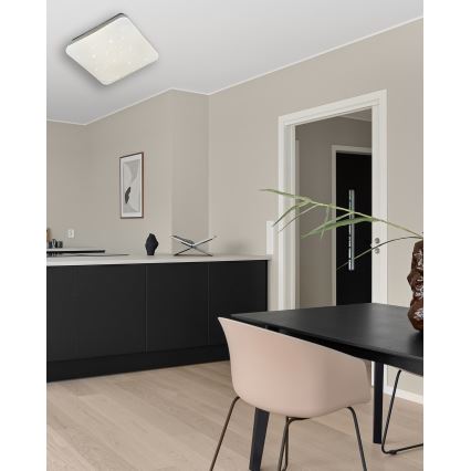 LED Prigušiva stropna svjetiljka MANA LED/36W/230V 2700-6500K 43x43 cm + daljinski upravljač