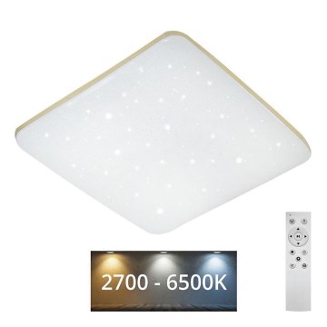 LED Prigušiva stropna svjetiljka MANA LED/60W/230V 2700-6500K 53x53 cm + daljinski upravljač