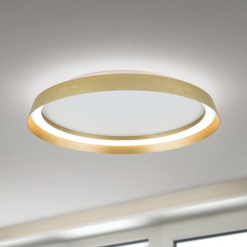 LED Prigušiva stropna svjetiljka MANTA LED/38W/230V 2700/3000/4000K pr. 45 cm zlatna