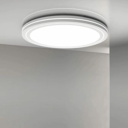 LED Prigušiva stropna svjetiljka za kupaonicu MARIAN LED/72W/230V pr. 48 cm 3000-6000K IP44 + daljinski upravljač