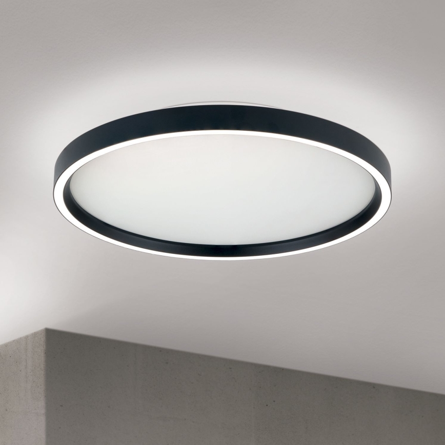 LED Prigušiva stropna svjetiljka MASCA LED/36W/230V 2700/3350/4000K pr. 40 cm crna
