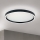 LED Prigušiva stropna svjetiljka MASCA LED/36W/230V 2700/3350/4000K pr. 40 cm crna