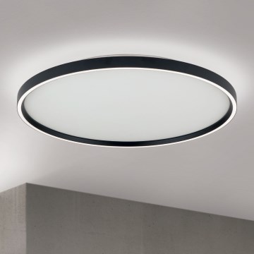 LED Prigušiva stropna svjetiljka MASCA LED/47W/230V 2700/3350/4000K pr. 60 cm crna