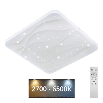LED Prigušiva stropna svjetiljka NERIS LED/36W/230V 2700-6500K 43x43 cm + daljinski upravljač