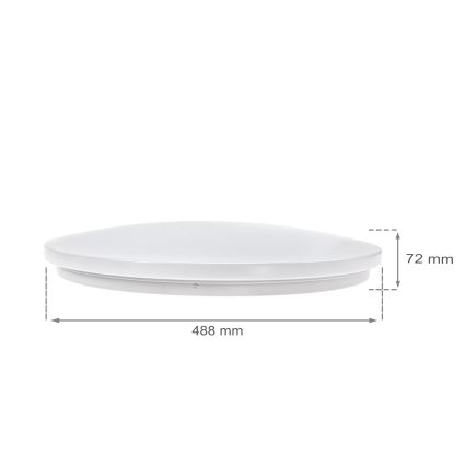 LED Prigušiva stropna svjetiljka NYMPHEA LED/36W/230V 2700-6500K Wi-Fi Tuya
