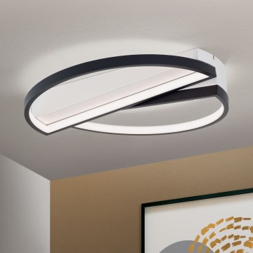 LED Prigušiva stropna svjetiljka OLGA LED/28W/230V crna/bijela