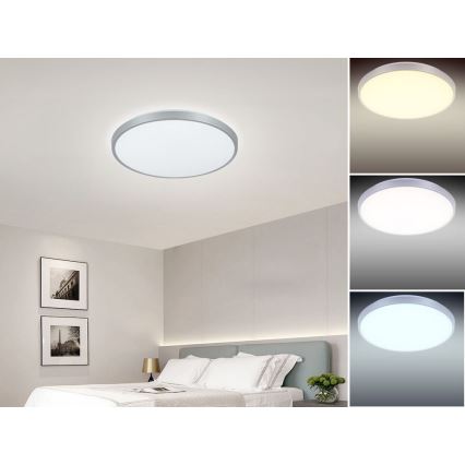 LED Prigušiva stropna svjetiljka OPAL LED/24W/230V + daljinski upravljač