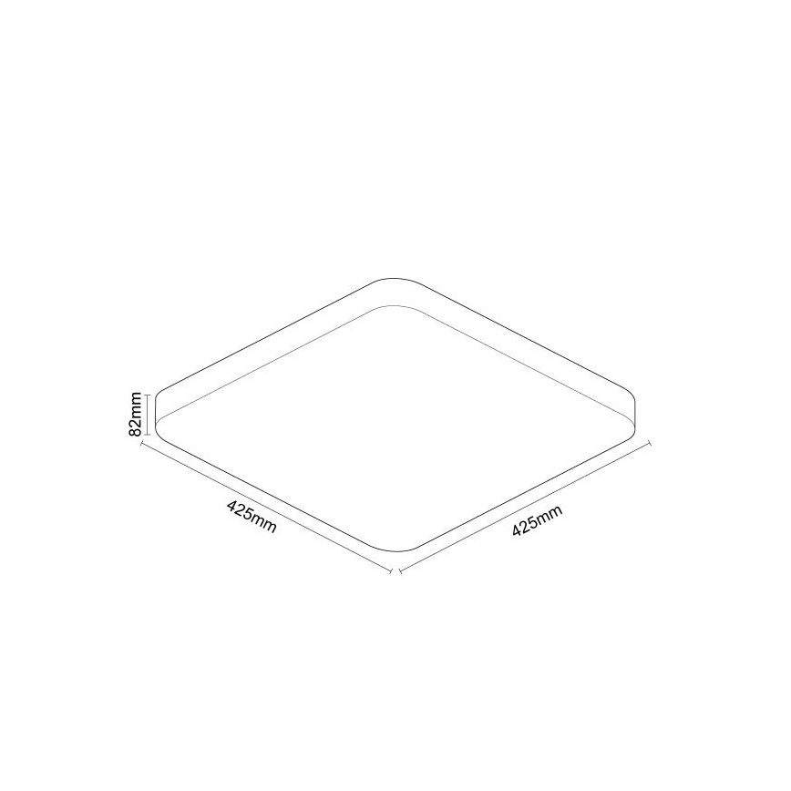 LED Prigušiva stropna svjetiljka OPAL LED/48W/230V 2700-6500K Wi-Fi Tuya bijela + daljinski upravljač