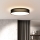 LED Prigušiva stropna svjetiljka PENLEY LED/48W/230V 3000-6500K pr.40 cm crna + daljinski upravljač