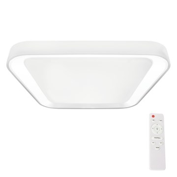 LED Prigušiva stropna svjetiljka QUADRO LED/38W/230V 3000-6000K bijela + daljinski upravljač