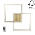 LED Prigušiva stropna svjetiljka RAMME LED/48W/230V + DU mat hrast – FSC certificirano