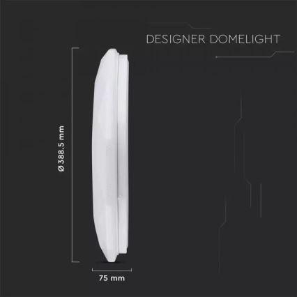 LED Prigušiva stropna svjetiljka s daljinskim upravljačem LED/40W/230V promjer 39cm