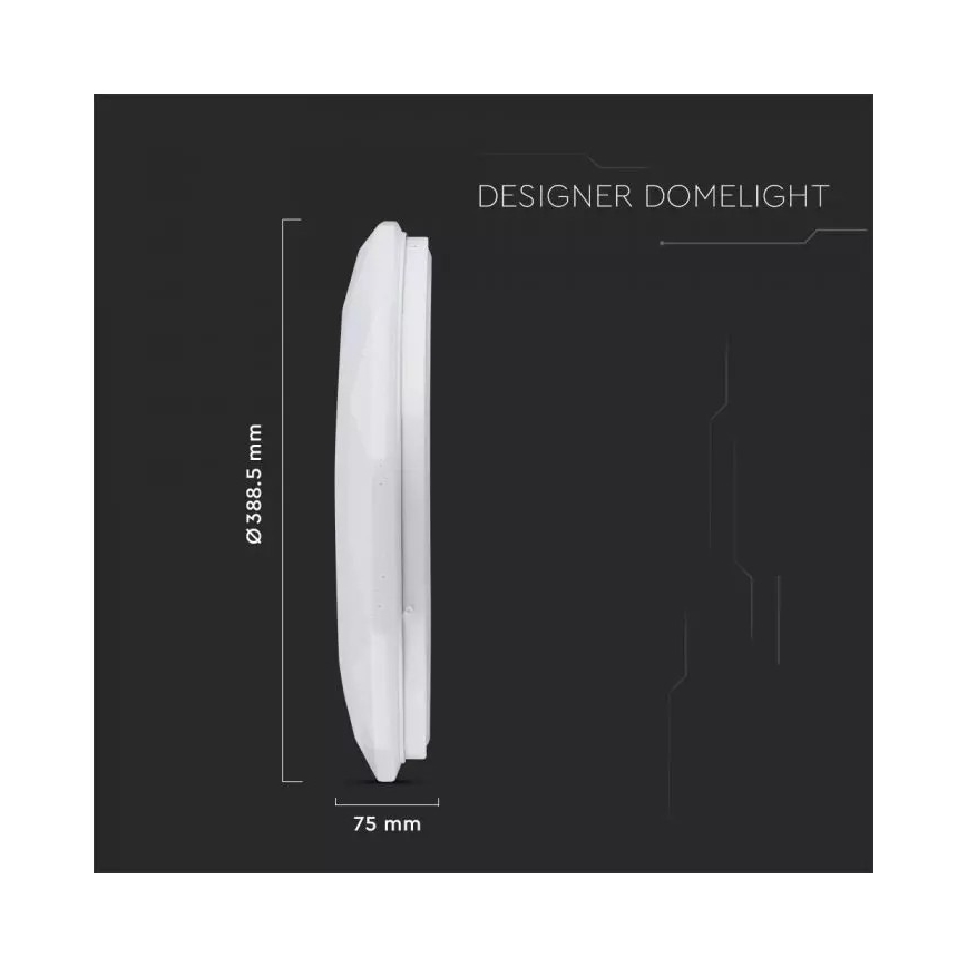 LED Prigušiva stropna svjetiljka s daljinskim upravljačem LED/40W/230V promjer 39cm