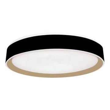 LED Prigušiva stropna svjetiljka s glasovnim upravljanjem OPAL LED/48W/230V 2700-6500K crna + daljinski upravljač