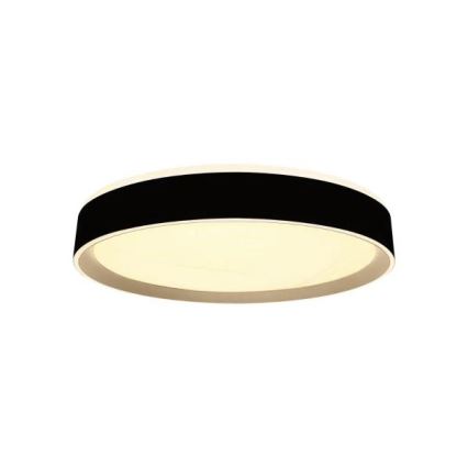 LED Prigušiva stropna svjetiljka s glasovnim upravljanjem OPAL LED/48W/230V 2700-6500K crna + daljinski upravljač