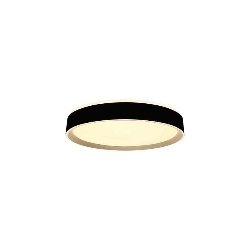 LED Prigušiva stropna svjetiljka s glasovnim upravljanjem OPAL LED/48W/230V 2700-6500K crna + daljinski upravljač