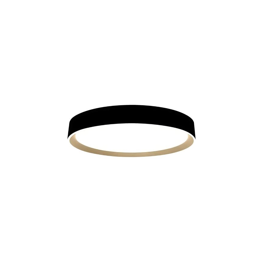 LED Prigušiva stropna svjetiljka s glasovnim upravljanjem OPAL LED/48W/230V 2700-6500K crna + daljinski upravljač