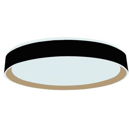 LED Prigušiva stropna svjetiljka s glasovnim upravljanjem OPAL LED/48W/230V 2700-6500K crna + daljinski upravljač