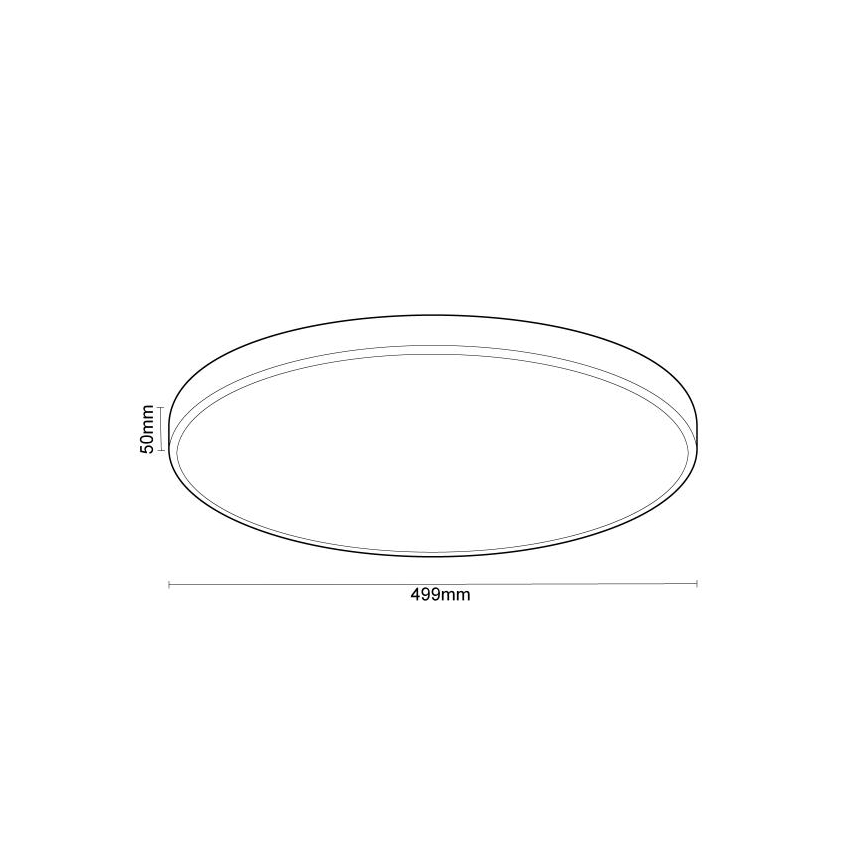 LED Prigušiva stropna svjetiljka s glasovnim upravljanjem OPAL LED/48W/230V 2700-6500K crna + daljinski upravljač