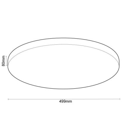 LED Prigušiva stropna svjetiljka s glasovnim upravljanjem OPAL LED/48W/230V 2700-6500K bijela + daljinski upravljač