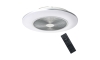 LED Prigušiva stropna svjetiljka s ventilatorom ARIA LED/38W/230V 3000-6000K srebrna + daljinski upravljač