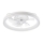 LED Prigušiva stropna svjetiljka s ventilatorom FARGO LED/37W/230V bijela + daljinski upravljač