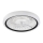 LED Prigušiva stropna svjetiljka s ventilatorom GEMMA LED/37W/230V bijela + daljinski upravljač
