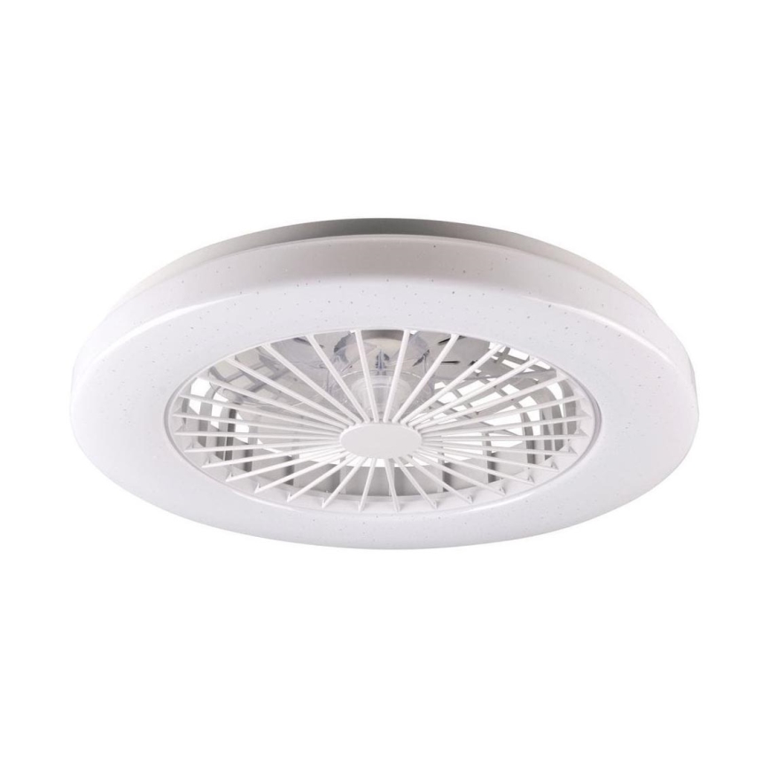 LED Prigušiva stropna svjetiljka s ventilatorom LIBYA LED/48W/230V 3000-6500K bijela + daljinski upravljač