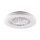 LED Prigušiva stropna svjetiljka s ventilatorom LIBYA LED/48W/230V 3000-6500K bijela + daljinski upravljač