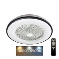 LED Prigušiva stropna svjetiljka s ventilatorom OPAL LED/48W/230V 3000-6500K + daljinski upravljač