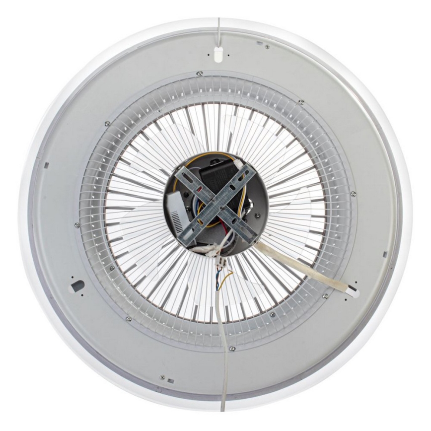LED Prigušiva stropna svjetiljka s ventilatorom ZEPHYR LED/48W/230V 3000-6000K zlatna + daljinski upravljač