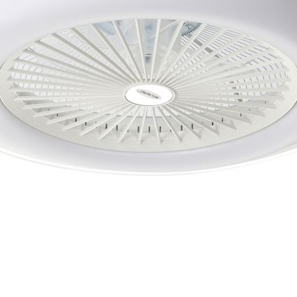 LED Prigušiva stropna svjetiljka s ventilatorom ZONDA LED/48W/230V 3000-6000K bijela + daljinski upravljač