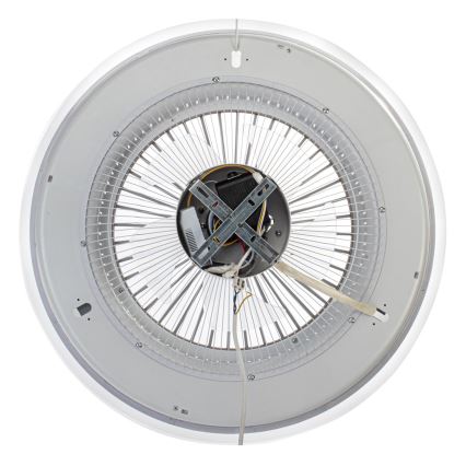 LED Prigušiva stropna svjetiljka s ventilatorom ZONDA LED/48W/230V 3000-6000K bijela + daljinski upravljač