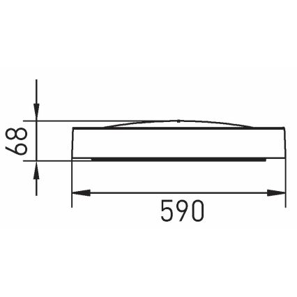 LED Prigušiva stropna svjetiljka SAMER LED/40W/230V 2900-6000K + daljinski upravljač