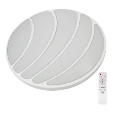 LED Prigušiva stropna svjetiljka SHELL WHITE LED/40W/230V + daljinski upravljač