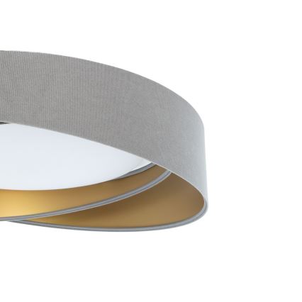 LED prigušivo stropno svjetlo SMART GALAXY MODERN LED/24W/230V 3000-6500K Ø 55 cm sivo/zlatno + daljinski upravljač
