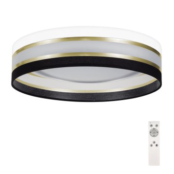 LED Prigušiva stropna svjetiljka SMART CORAL GOLD LED/24W/230V crna/bijela + daljinski upravljač