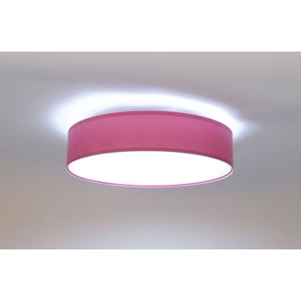 LED Prigušiva stropna svjetiljka SMART GALAXY LED/24W/230V ružičasta/srebrna 3000-6500K + daljinski upravljač