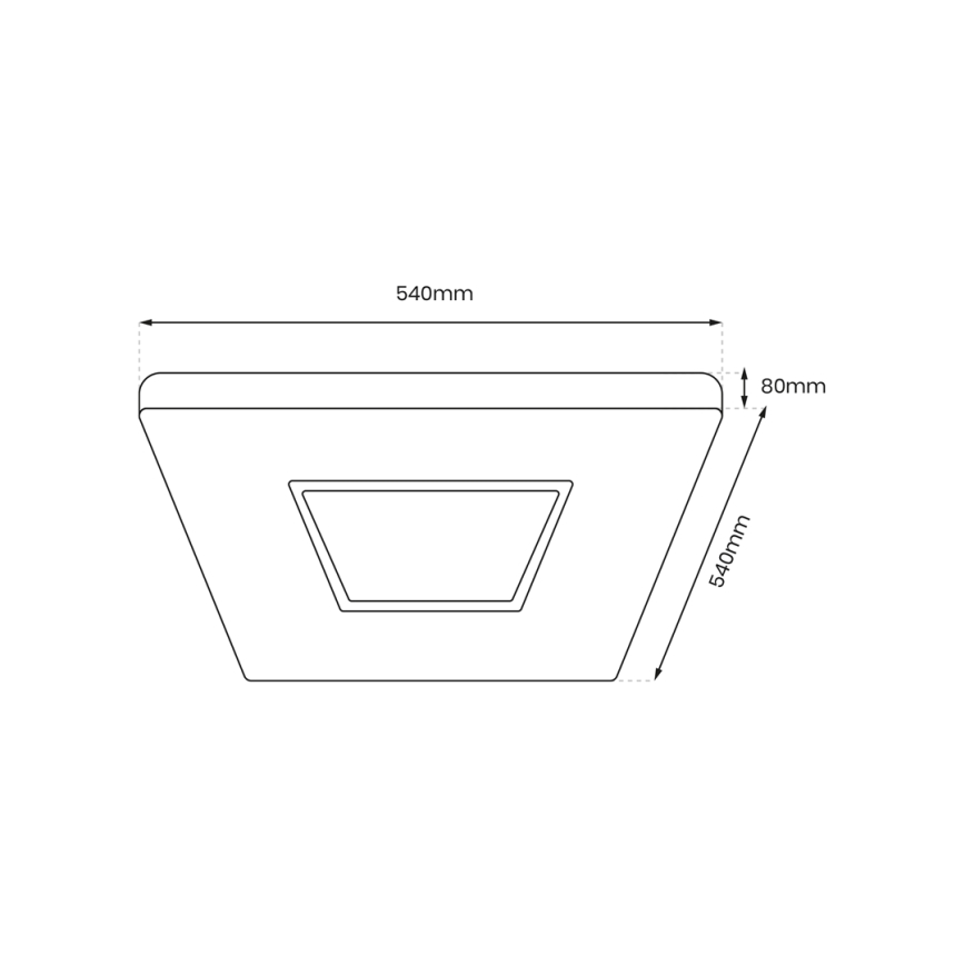 LED Prigušiva stropna svjetiljka SPARKY LED/65W/230V 3000-6000K + daljinski upravljač