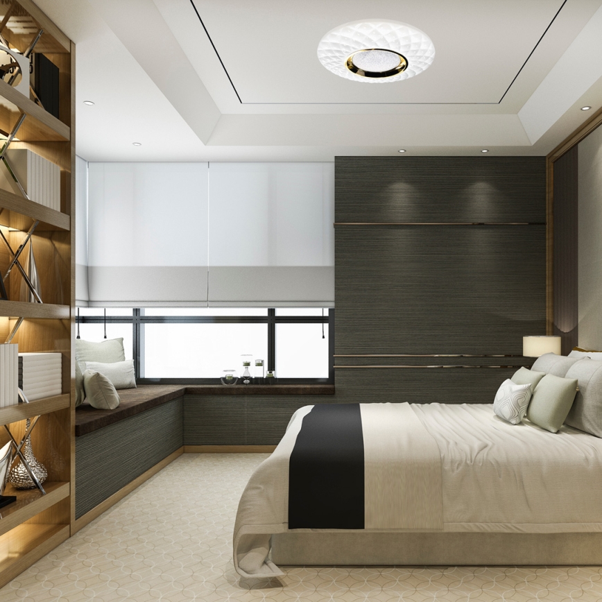 LED Prigušiva stropna svjetiljka TOKYO LED/48W/230V 3000-6000K + daljinski upravljač