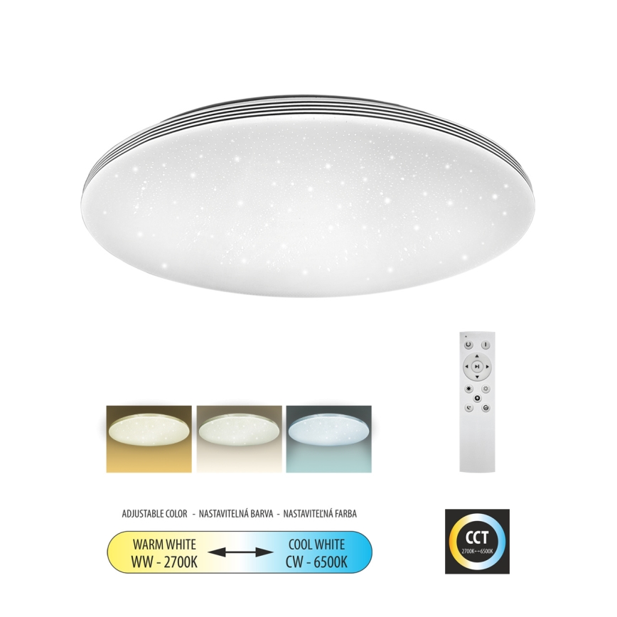 LED Prigušiva stropna svjetiljka VENTA LED/60W/230V 2700-6500K pr. 58 cm + daljinski upravljač