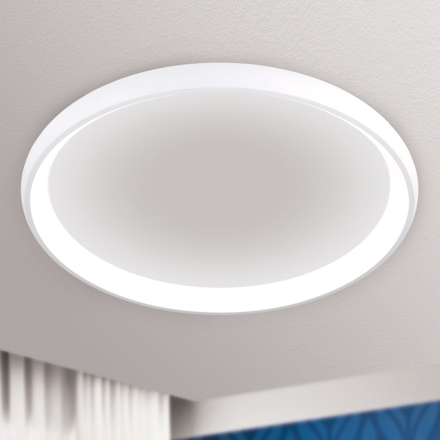 LED Prigušiva stropna svjetiljka VENUS LED/85W/230V pr. 81 cm bijela