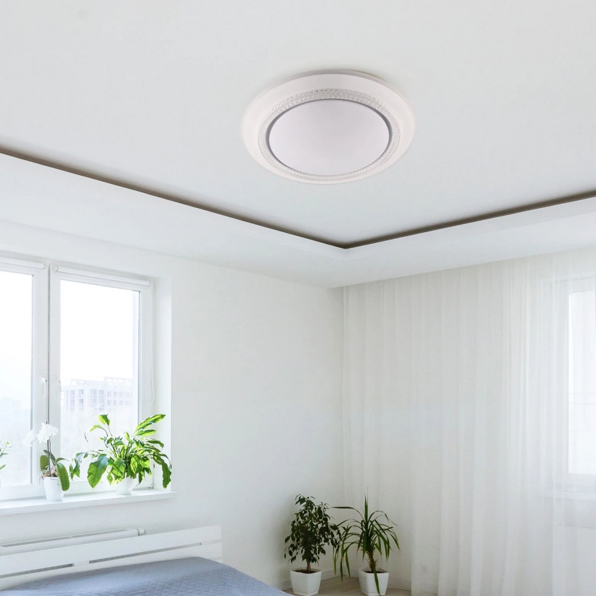 LED Prigušiva stropna svjetiljka za kupaonicu ADELA LED/72W/230V pr. 48 cm 3000-6000K IP44 + daljinski upravljač