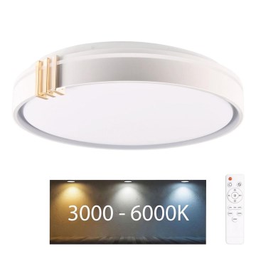 LED Prigušiva stropna svjetiljka za kupaonicu ARLETTA LED/48W/230V pr. 38 cm 3000-6000K IP44 + daljinski upravljač