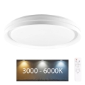LED Prigušiva stropna svjetiljka za kupaonicu ELIZA LED/72W/230V pr. 48,5 cm 3000-6000K IP44 + daljinski upravljač
