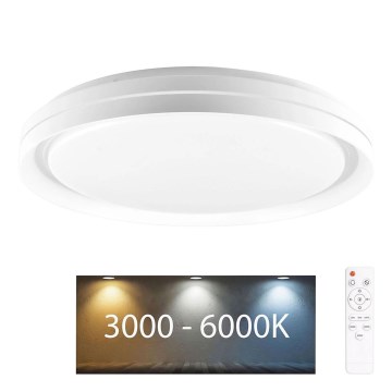 LED Prigušiva stropna svjetiljka za kupaonicu ELIZA LED/72W/230V pr. 48,5 cm 3000-6000K IP44 + daljinski upravljač